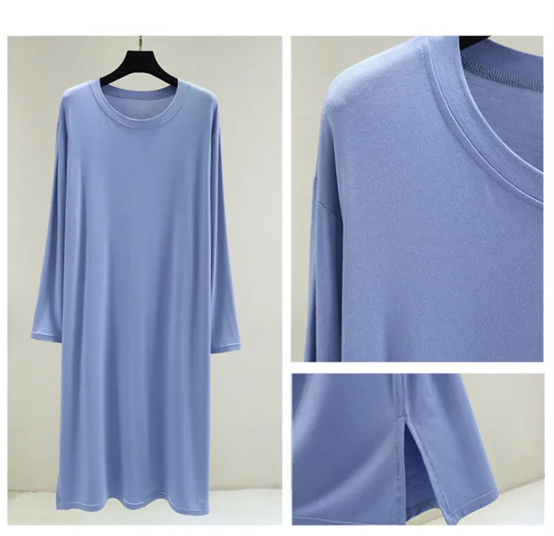 chemise de nuit longue coton femme