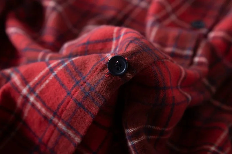 chemise de nuit a carreaux femme