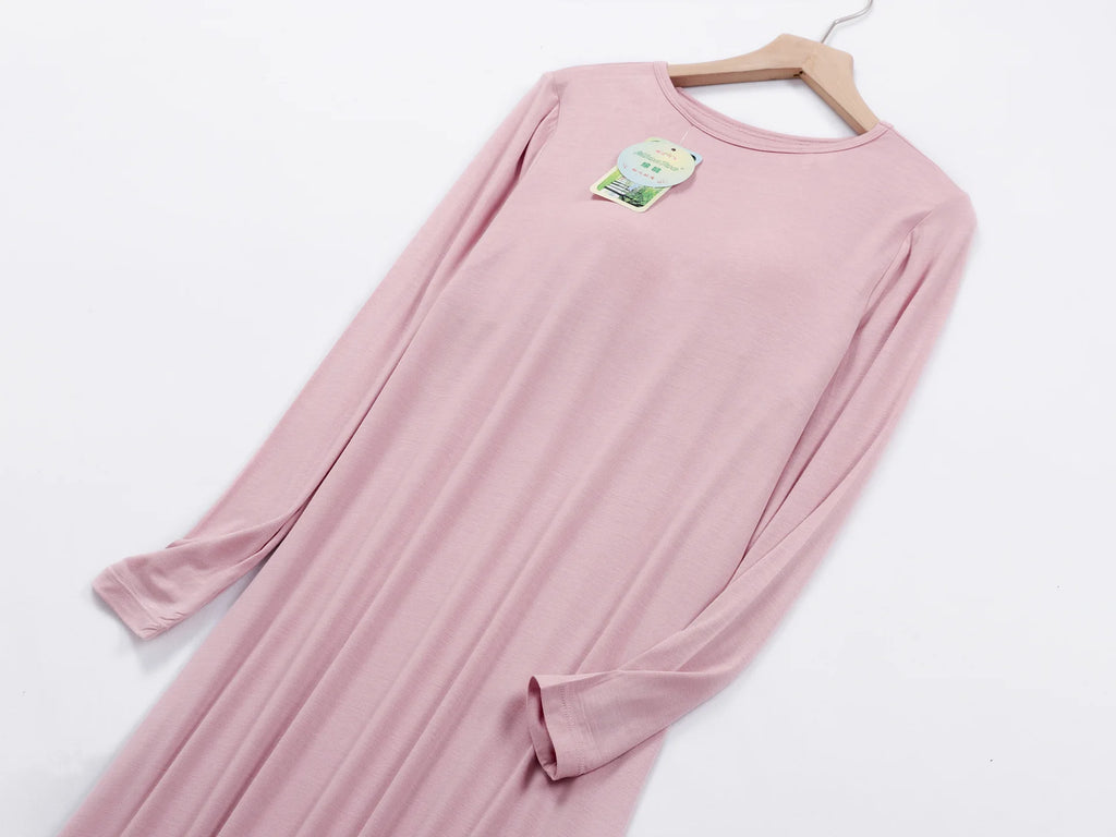 chemise de nuit femme manche longue coton