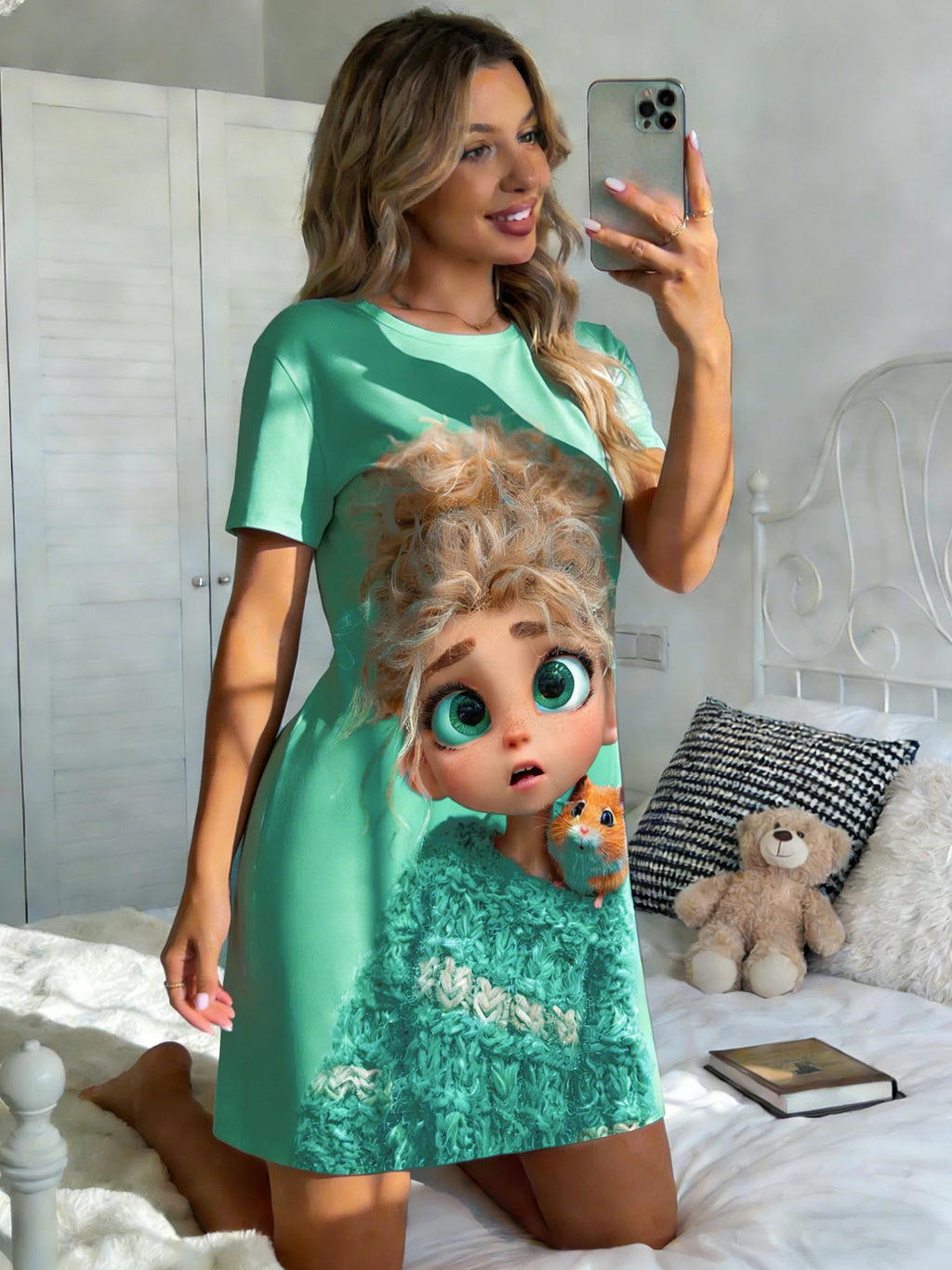 chemise de nuit tee shirt femme