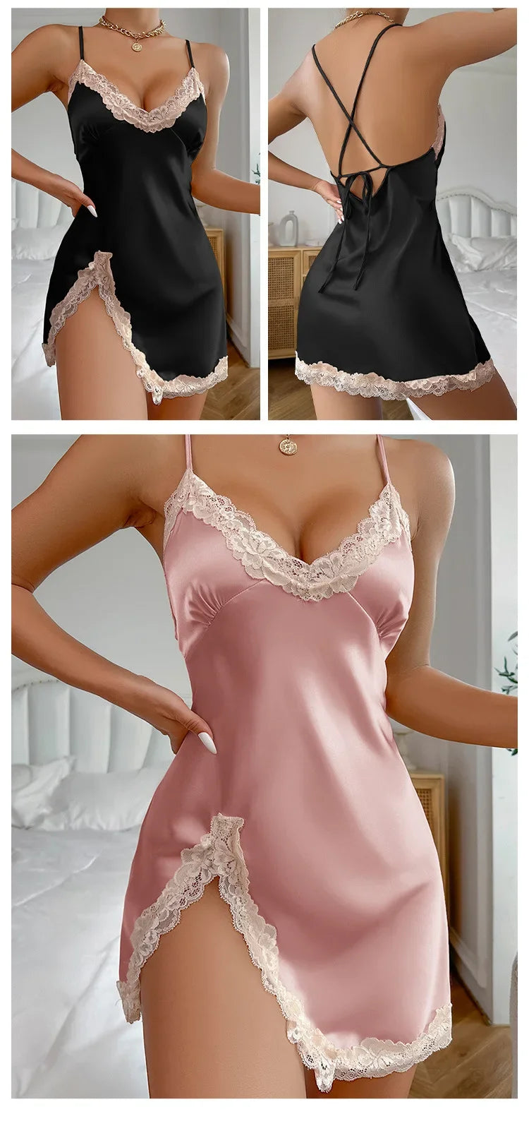 chemise de nuit leopard femme