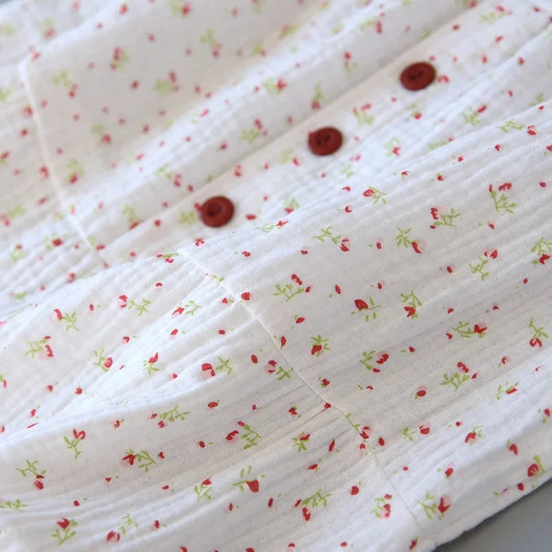 chemise de nuit gaze de coton femme