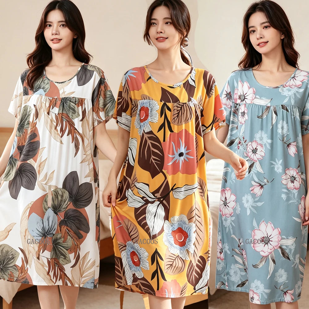 chemise de nuit viscose femme