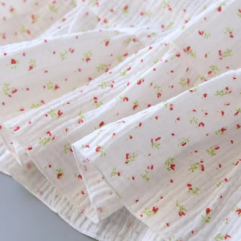 chemise de nuit gaze de coton femme