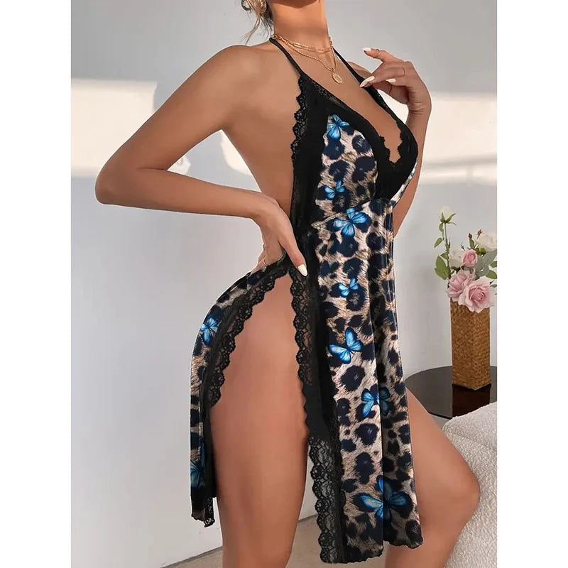 chemise de nuit femme ouverte dans le dos