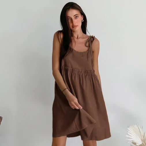 chemise de nuit en lin femme
