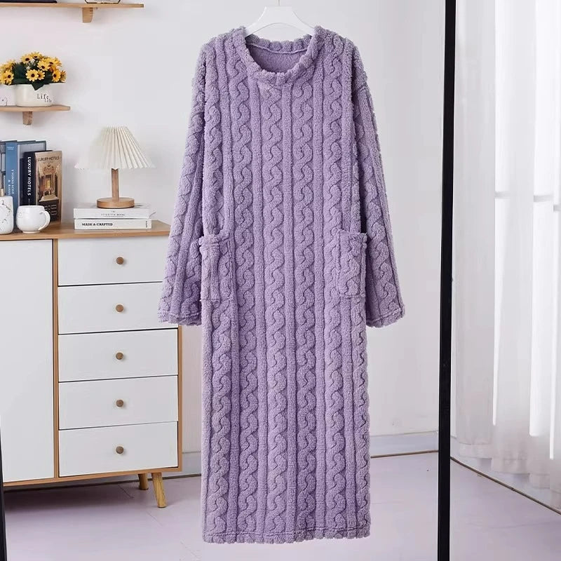 chemise de nuit en pilou femme