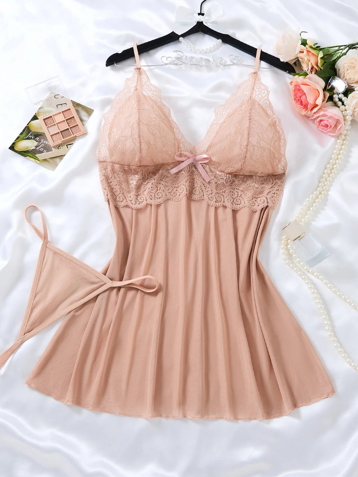 chemise de nuit blanche femme
