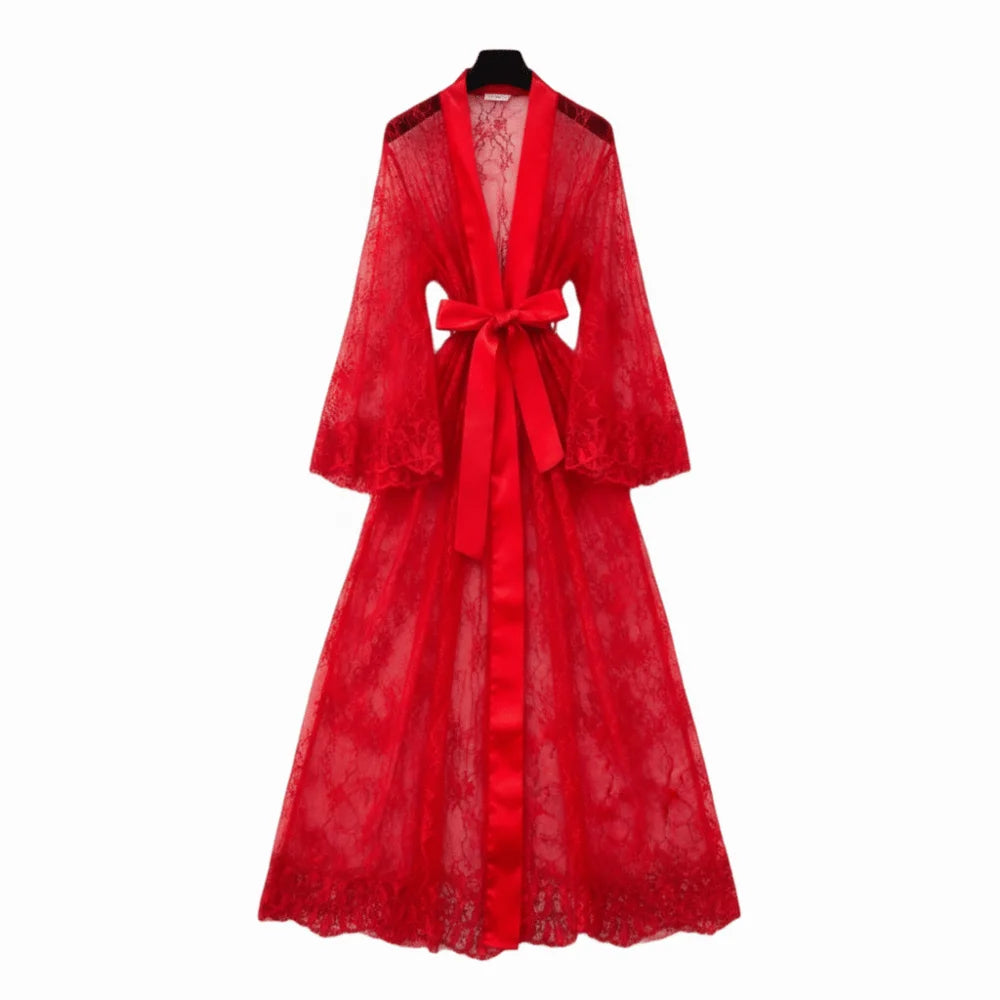 chemise de nuit rouge femme