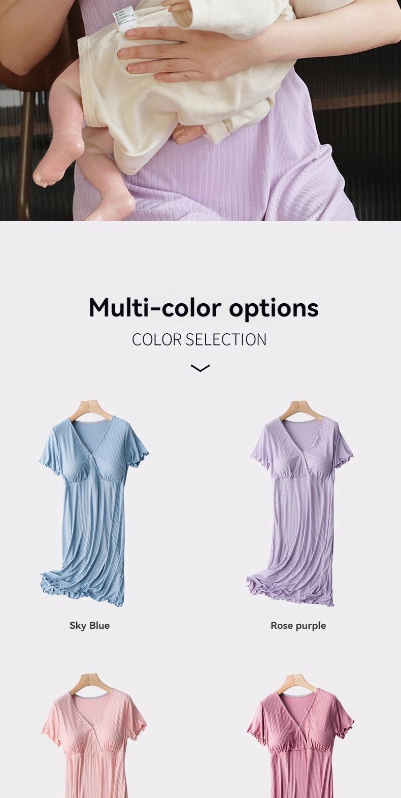 chemise de nuit femme maternite