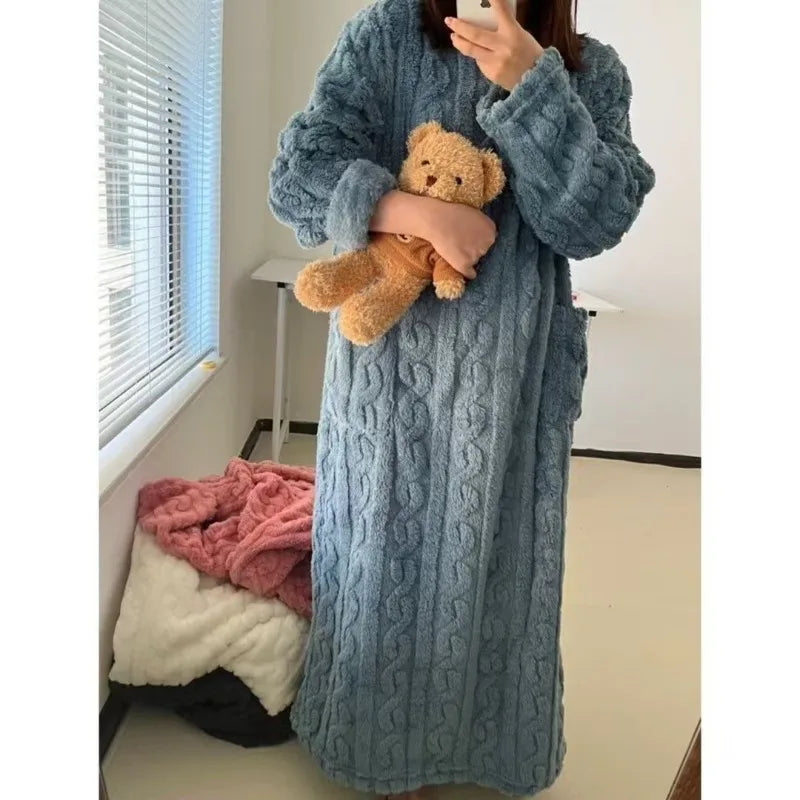 chemise de nuit epaisse femme