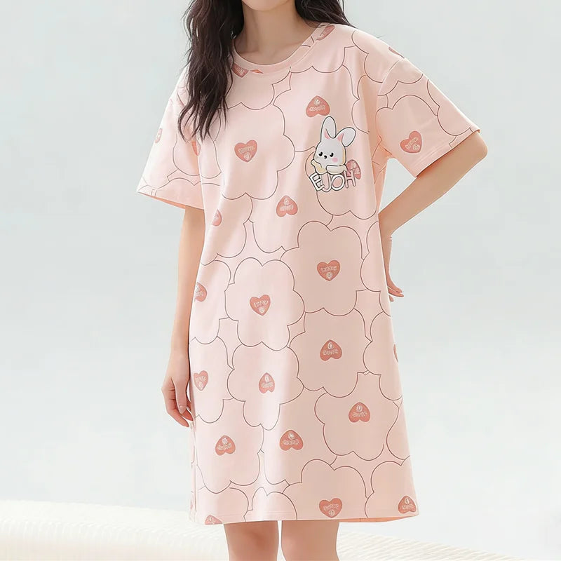 chemise de nuit chat femme
