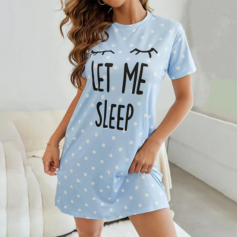 chemise de nuit femme manche courte