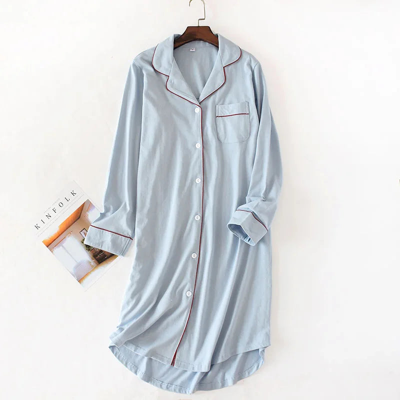 chemise de nuit femme longue en coton