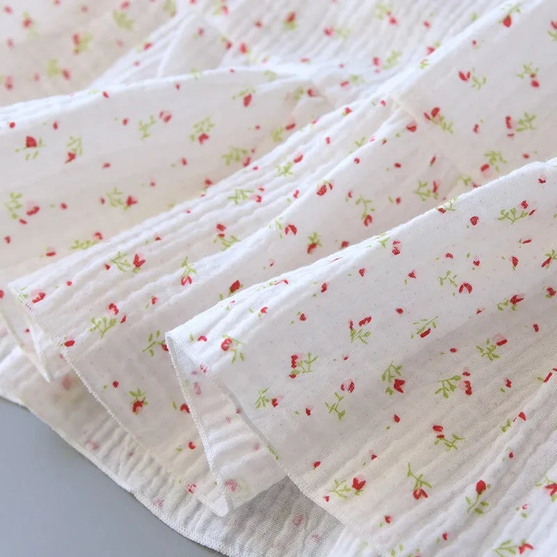 chemise de nuit gaze de coton femme