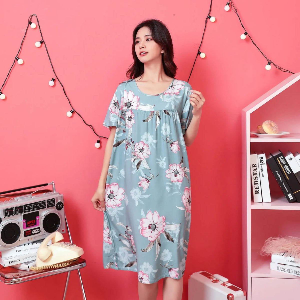 chemise de nuit viscose femme