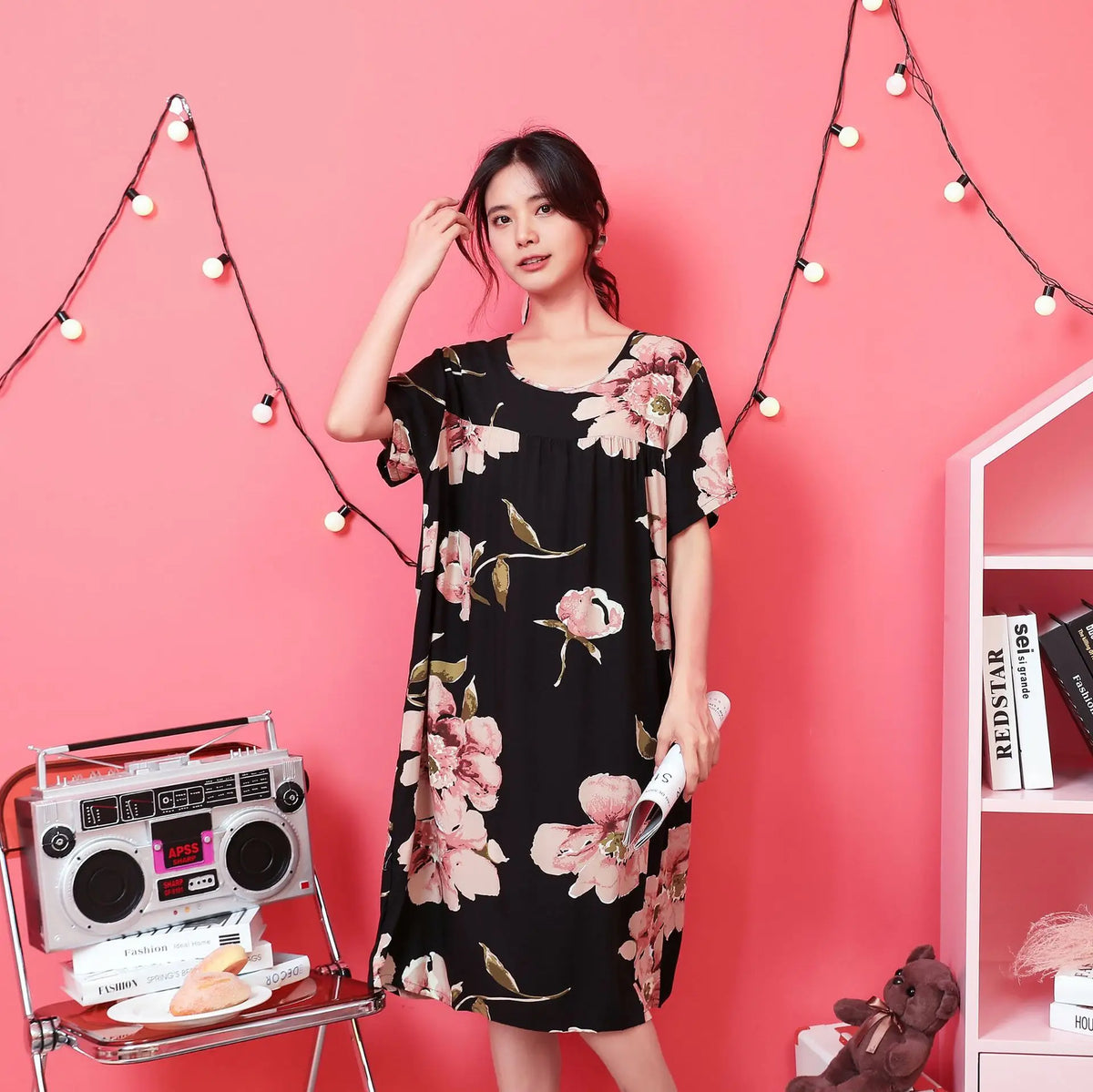 chemise de nuit viscose femme