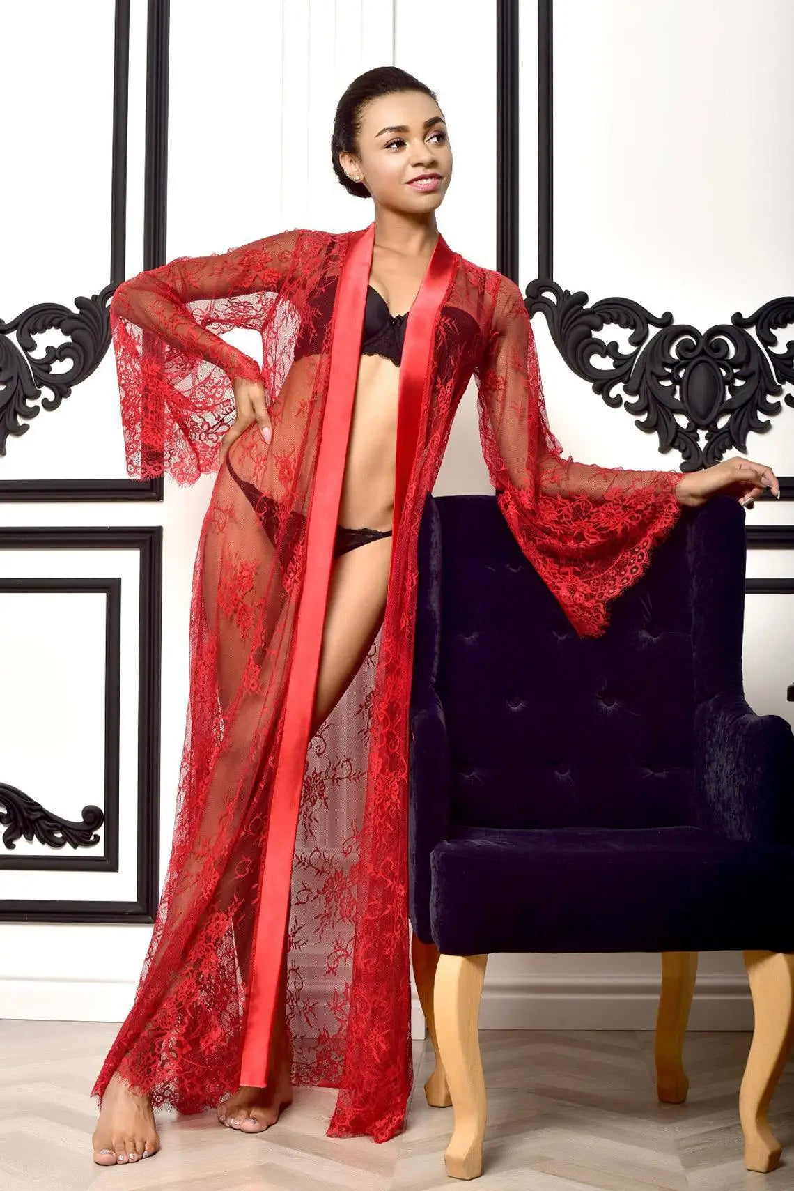 chemise de nuit transparente femme