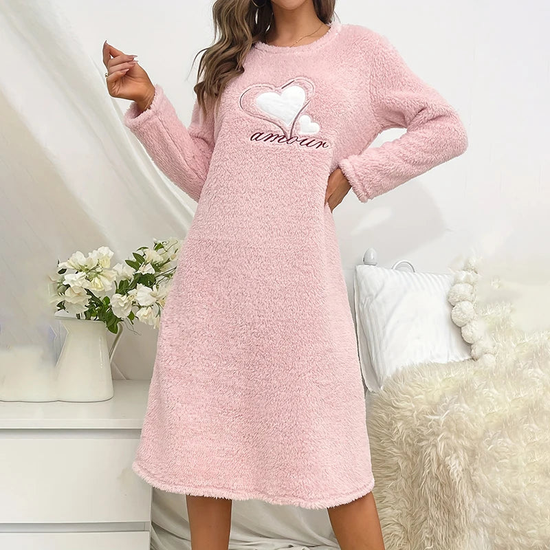 chemise de nuit femme hiver
