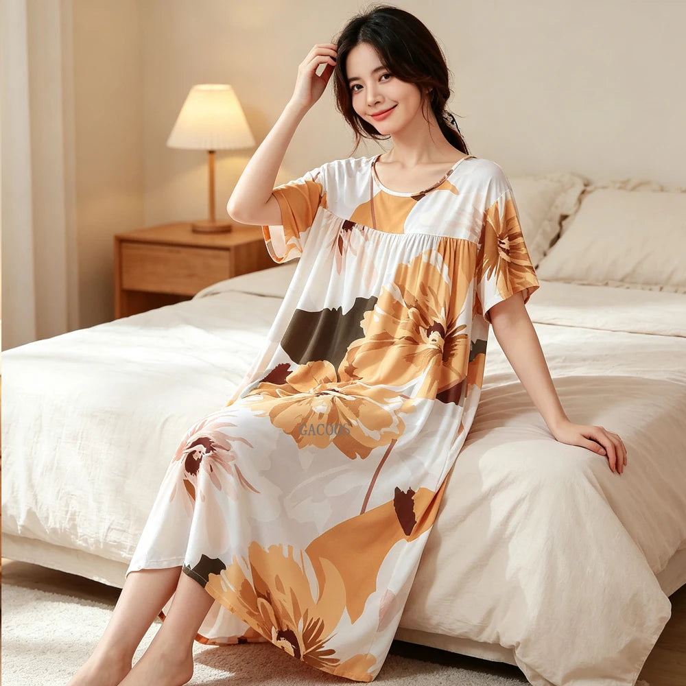 chemise de nuit viscose femme