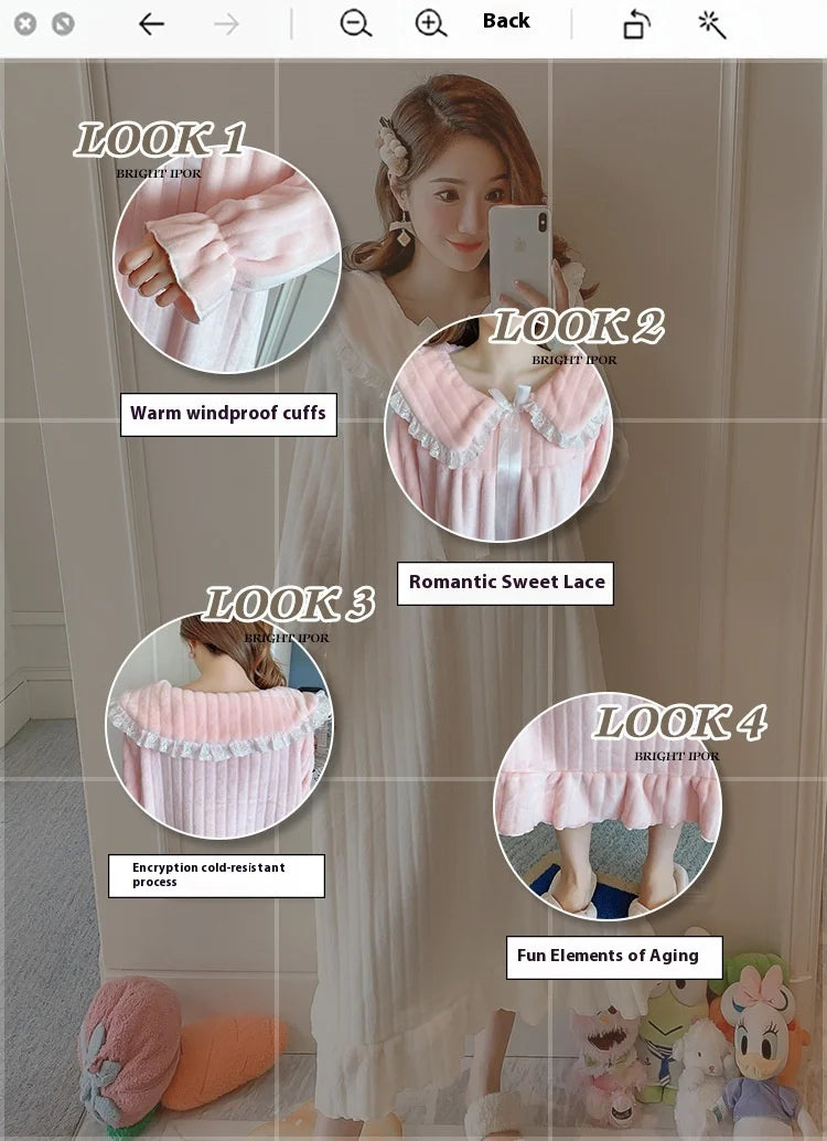 chemise de nuit femme en flanelle