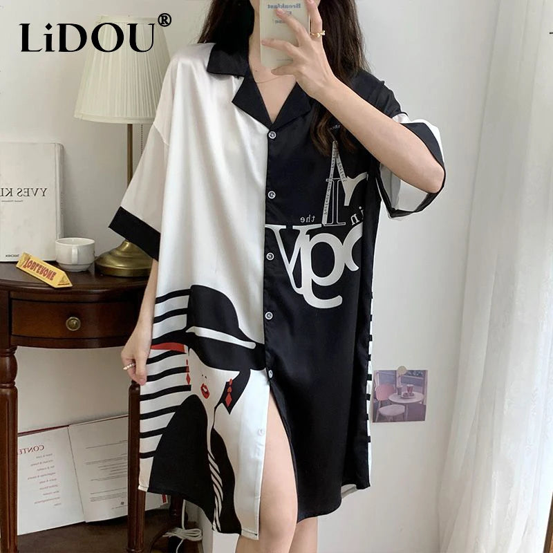 chemise de nuit oversize femme