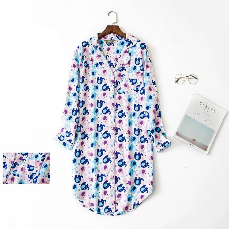 chemise de nuit liquette femme coton