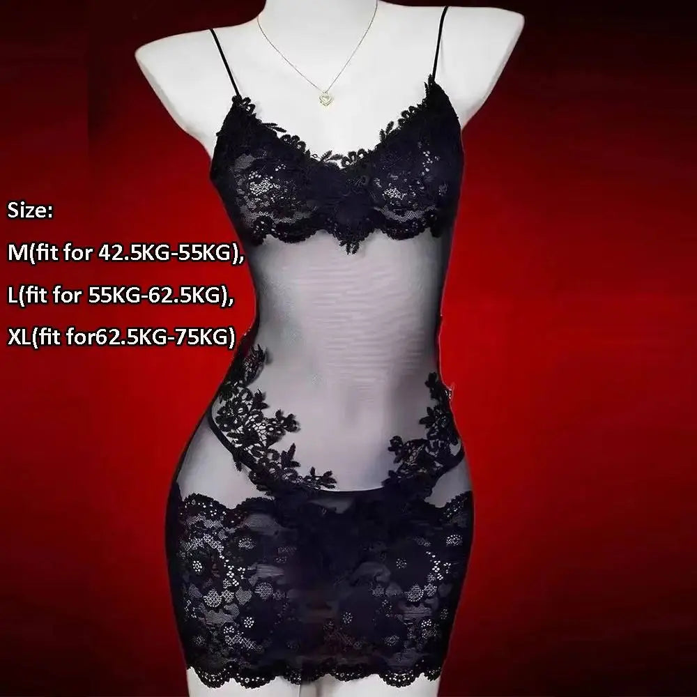 chemise de nuit femme noire