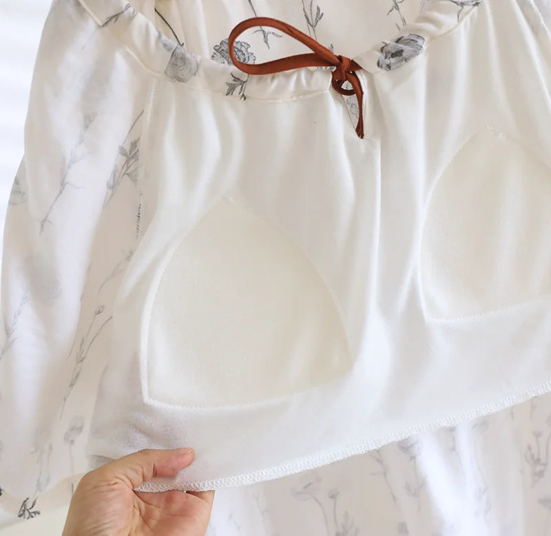 chemise de nuit femme gaze de coton