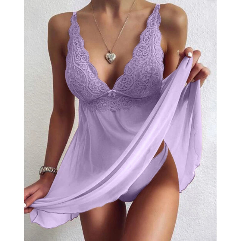 chemise de nuit blanche femme