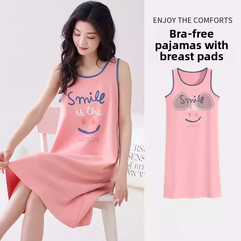 chemise de nuit femme debardeur