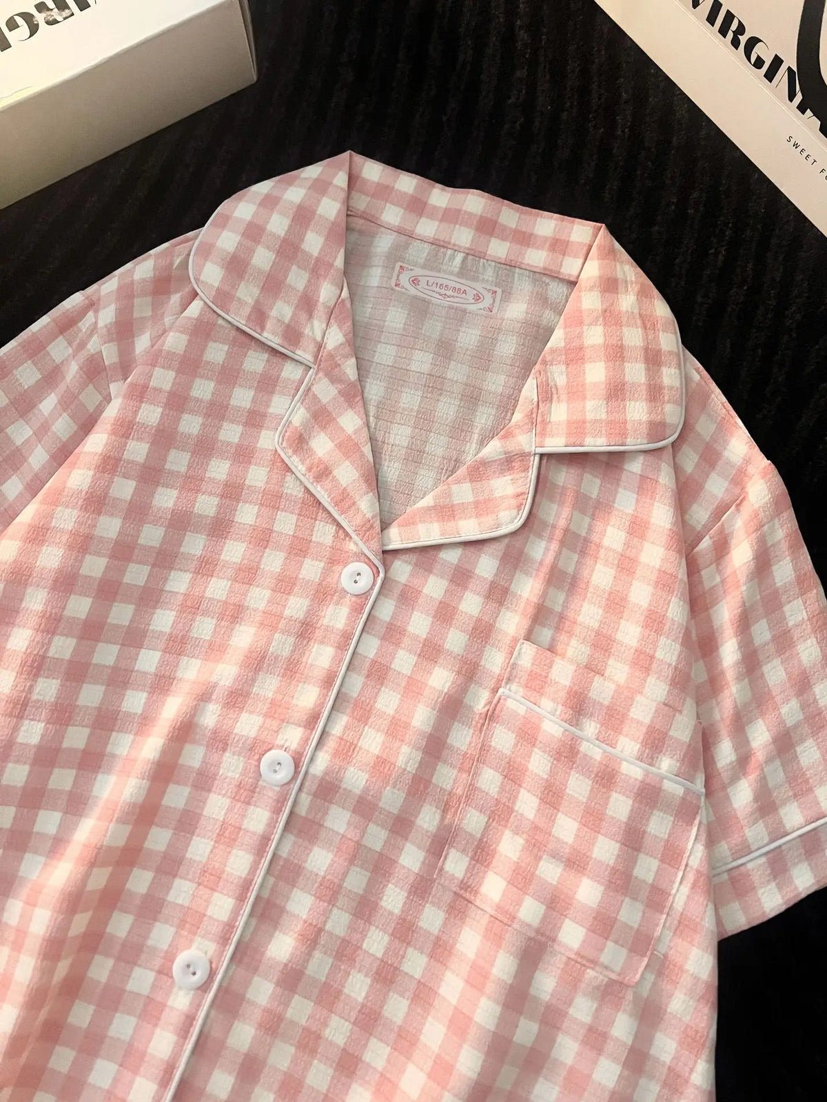 chemise de nuit femme a carreaux