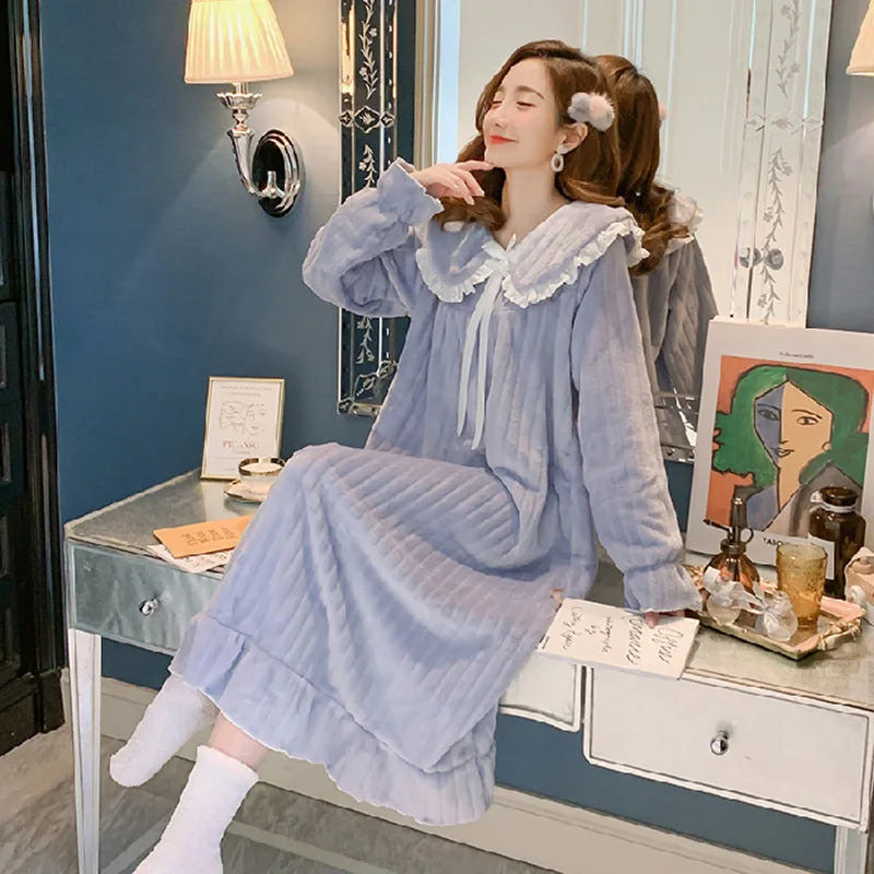 chemise de nuit femme en flanelle