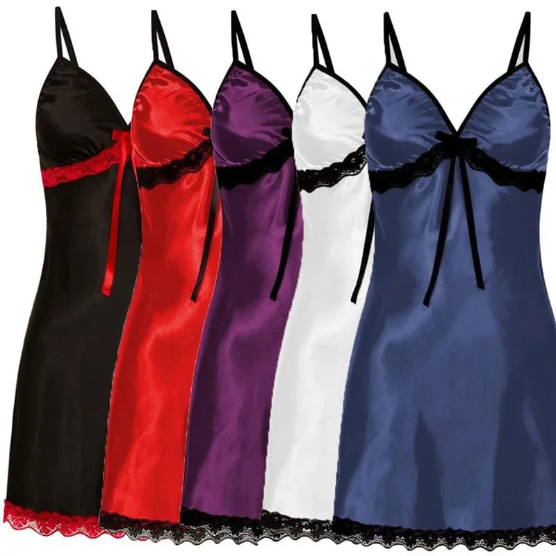 chemise de nuit femme a bretelles