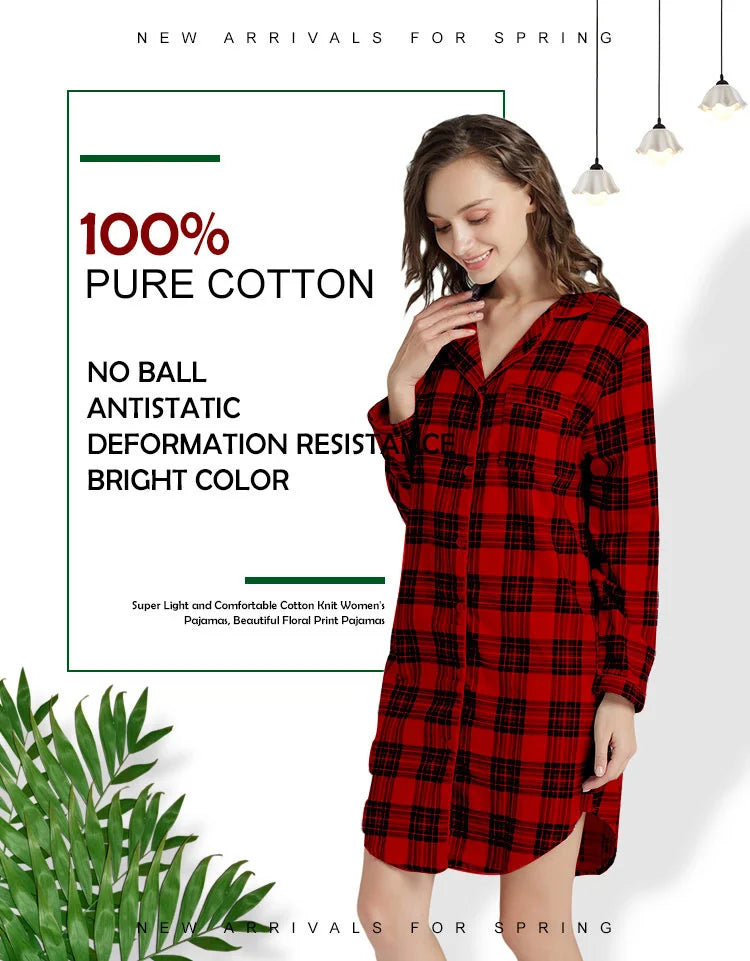 chemise de nuit liquette femme coton