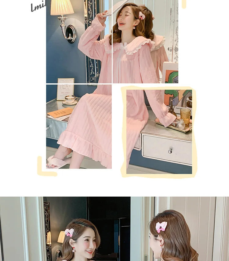 chemise de nuit femme en flanelle