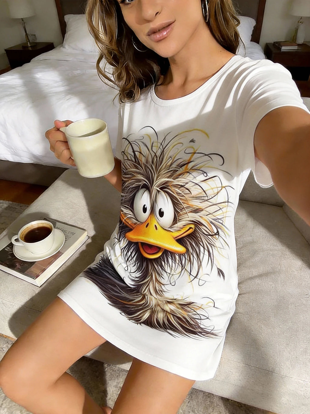 chemise de nuit humour femme