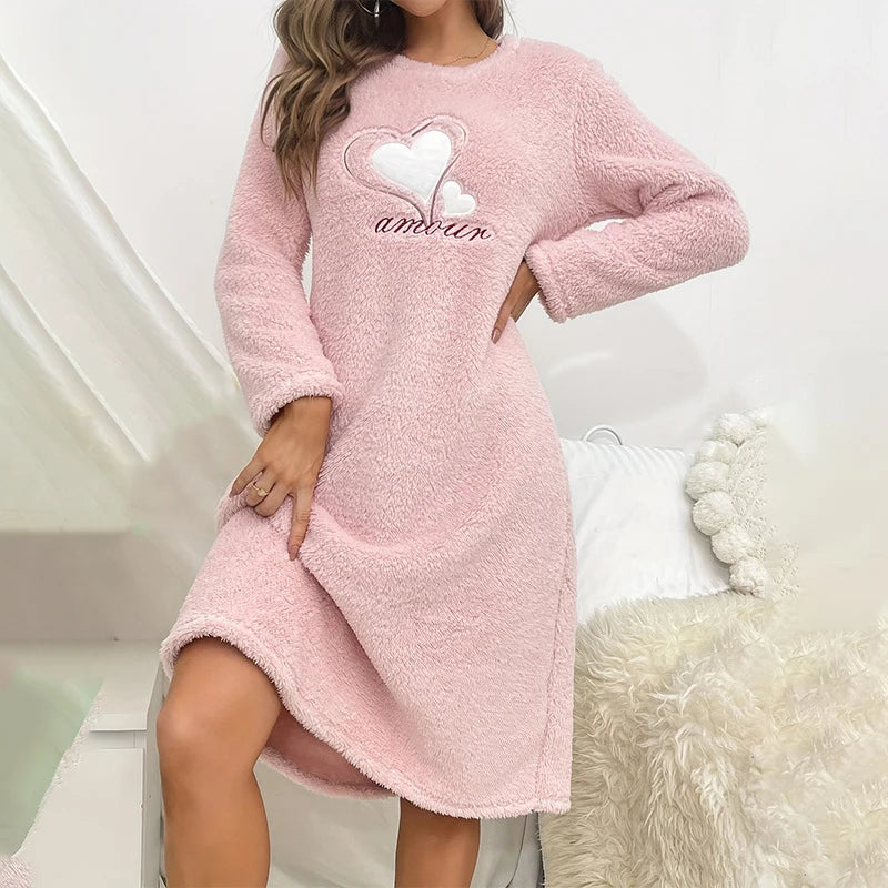 chemise de nuit femme hiver
