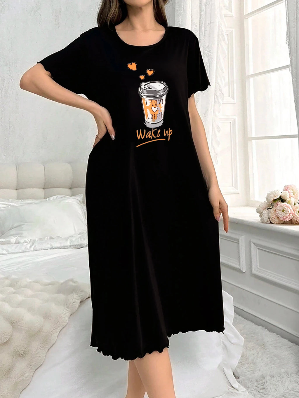 chemise de nuit chaude femme