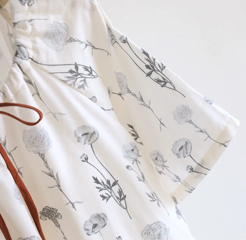 chemise de nuit femme gaze de coton
