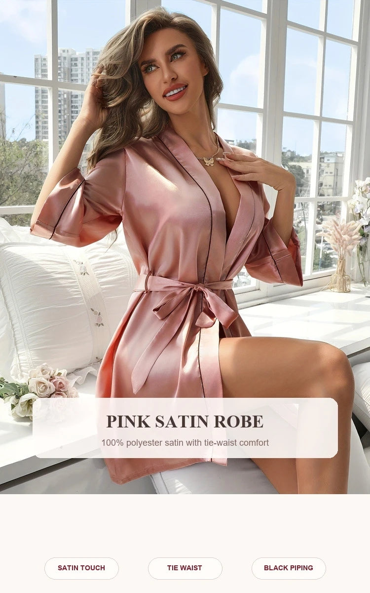 chemise de nuit femme longue 3/4
