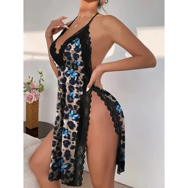 chemise de nuit femme ouverte dans le dos