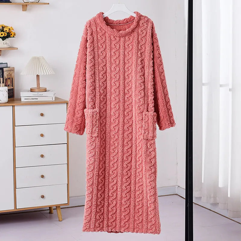 chemise de nuit en pilou femme