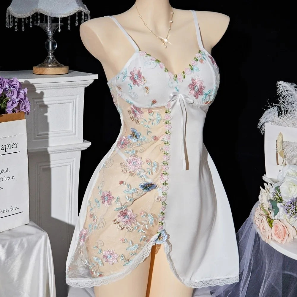 chemise de nuit sans manches femme