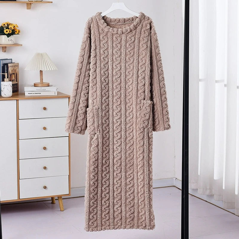 chemise de nuit en pilou femme