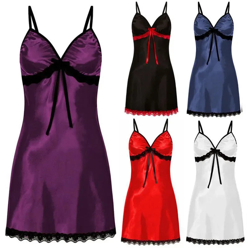 chemise de nuit femme a bretelles