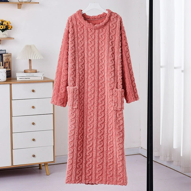 chemise de nuit en pilou femme