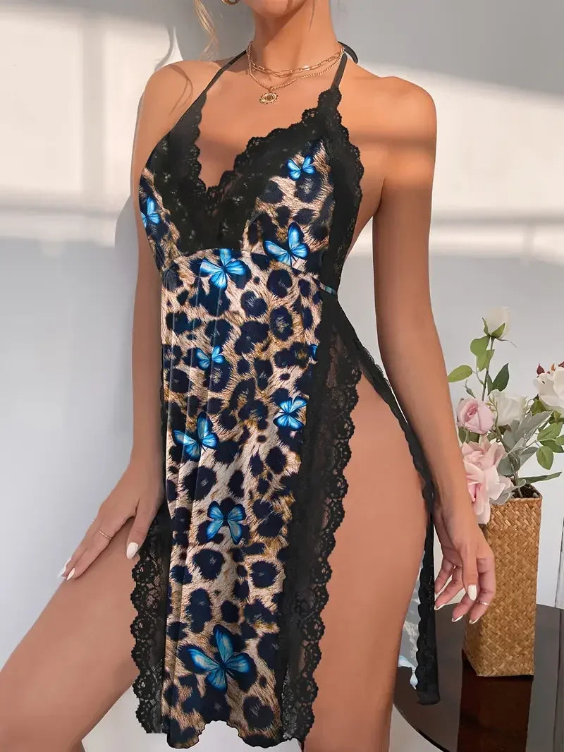 chemise de nuit femme ouverte dans le dos