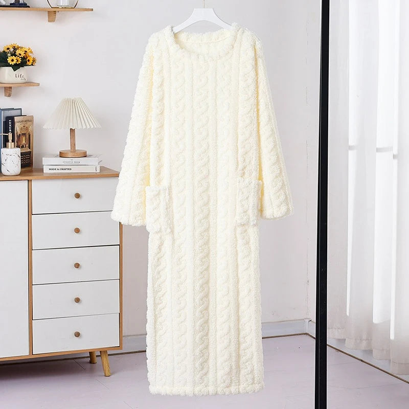 chemise de nuit en pilou femme