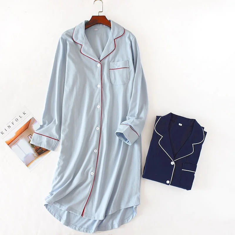 chemise de nuit femme longue en coton